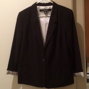 Black 3/4 sleeve blazer